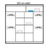 203 cm Berlin Sliding Mirror Door Wardrobe - Image 2