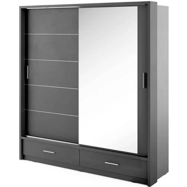 Karla Wardrobe - 2 Sliding Doors with Matt Finish - Image 3