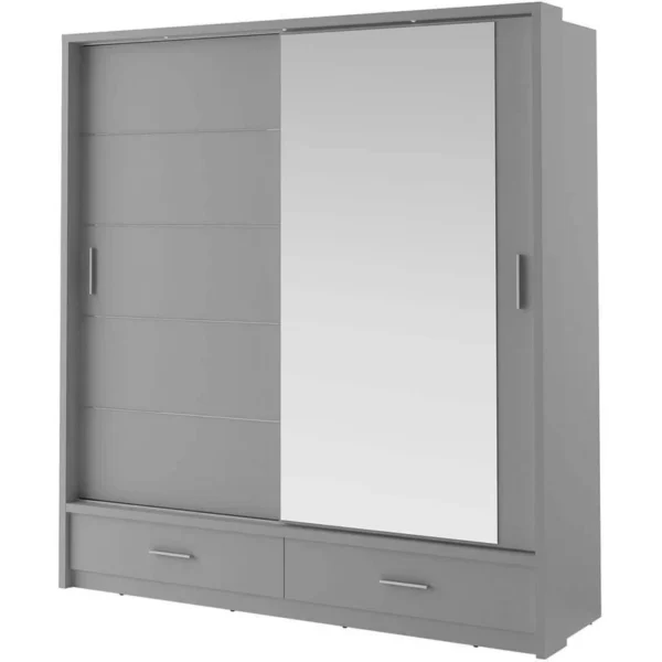 Karla Wardrobe - 2 Sliding Doors with Matt Finish - Image 6