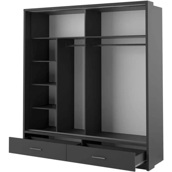 Karla Wardrobe - 2 Sliding Doors with Matt Finish - Image 4