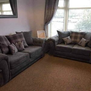 Verona 3+2 Seater Sofa | Luxurious Velvet & Chesterfield Design