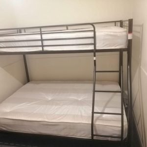 Trio Metal Bunk Bed with Mattresses