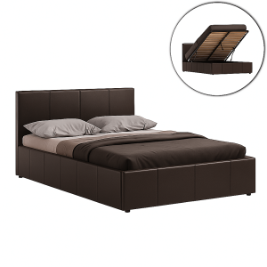 Double Leather Ottoman Bed | Space Saving Storage Bed