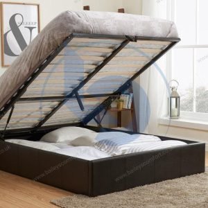 Leather Ottoman Storage Bed Frame