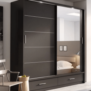 Karla Wardrobe - 2 Sliding Doors with Matt Finish