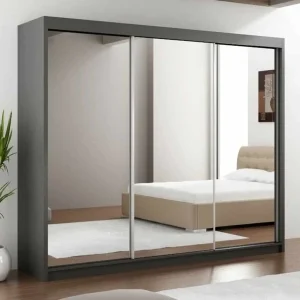 Paris Lux Sliding Mirror Door Wardrobe – 250 cm
