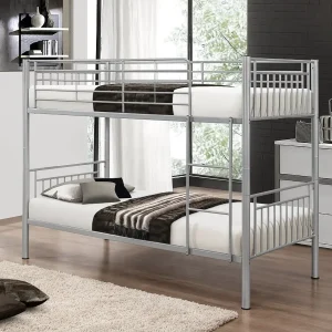 Single Metal Bunk Bed With Mattresses