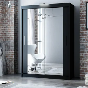 Sliding Mirror Wardrobe Berlin 180cm Wide
