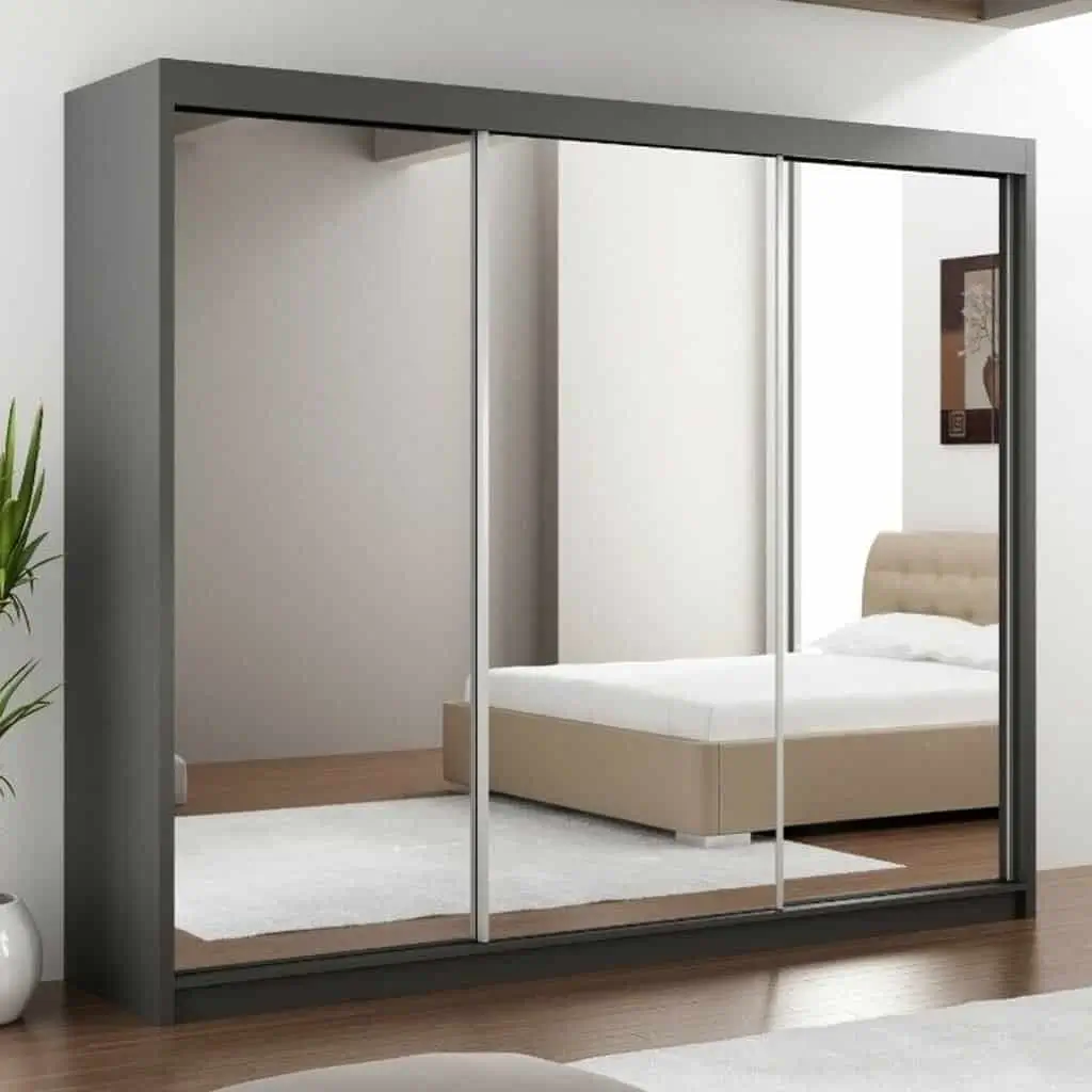 Paris Lux Sliding Mirror Door Wardrobe – 250 cm